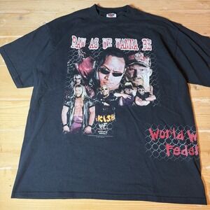 WWF WWE Raw As We Wanna Be Size XL Vintage Wrestling. No flaws! The ROCK